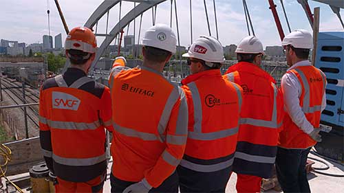 Visite et breefing du chantier Pont-Rail Nanterre